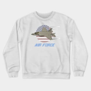 American Air Force F35 Jet Fighter Crewneck Sweatshirt